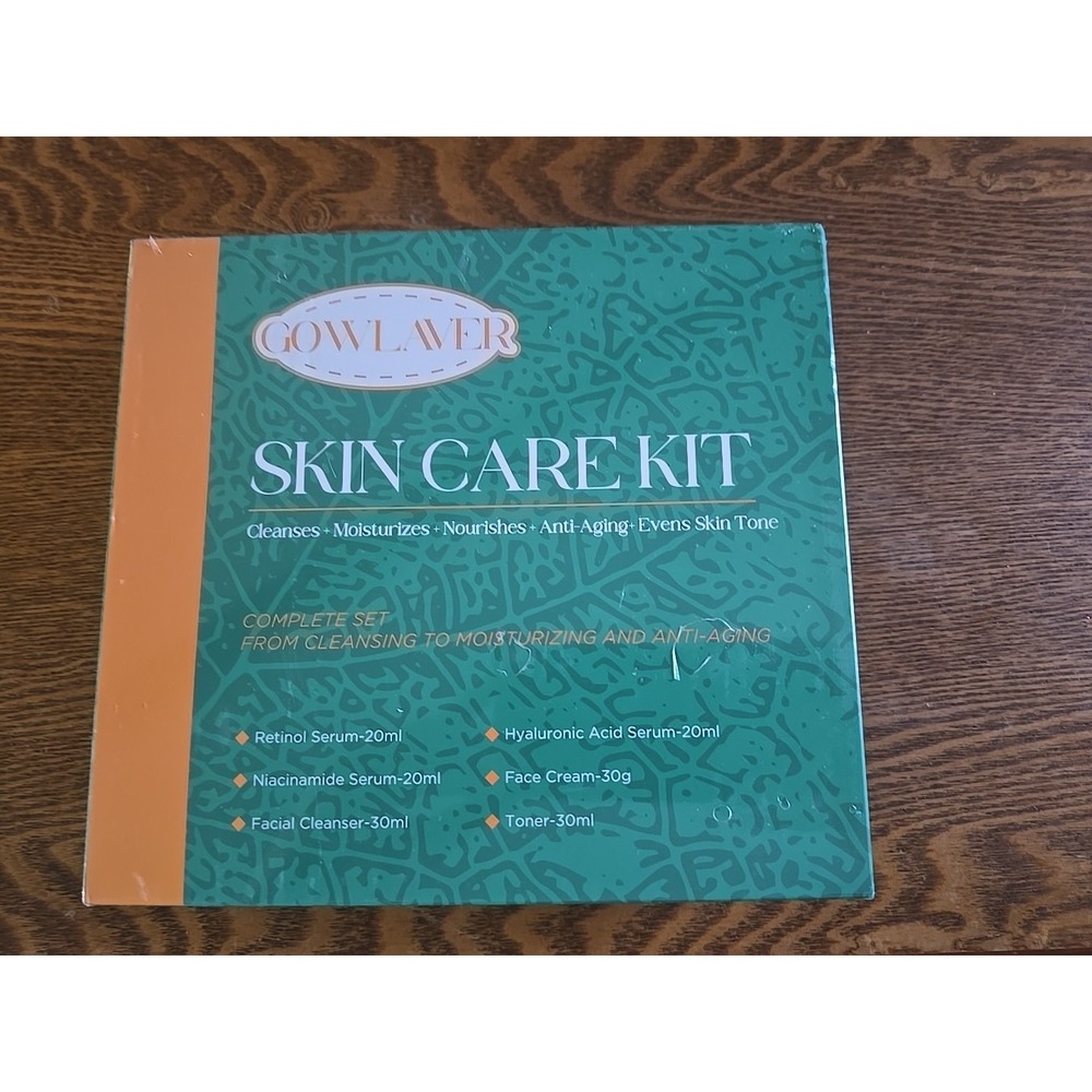 Green Skin Care Kit Complete Routine Hydration and Anti Aging